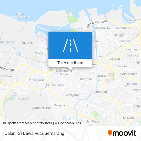 Jalan Kri Dewa Ruci map