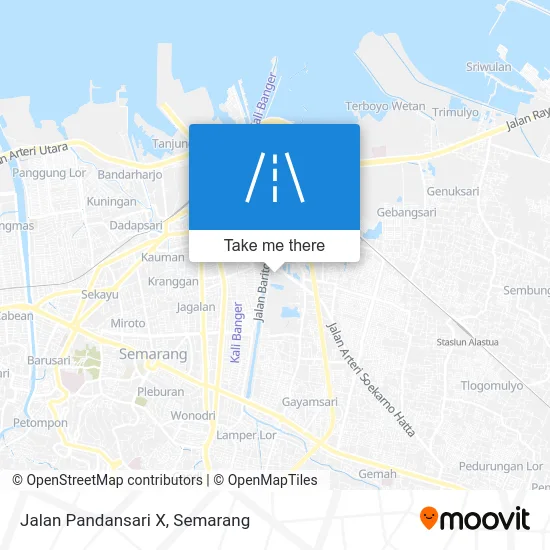 Jalan Pandansari X map