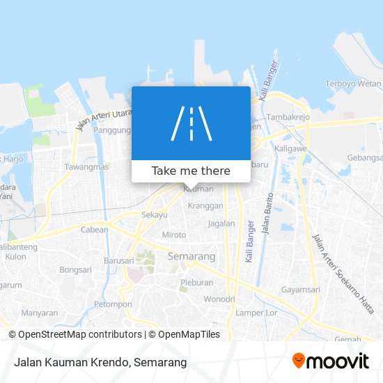 Jalan Kauman Krendo map