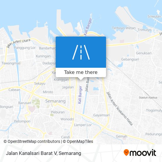 Jalan Kanalsari Barat V map