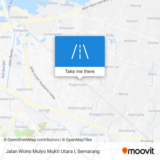 Jalan Wono Mulyo Mukti Utara I map