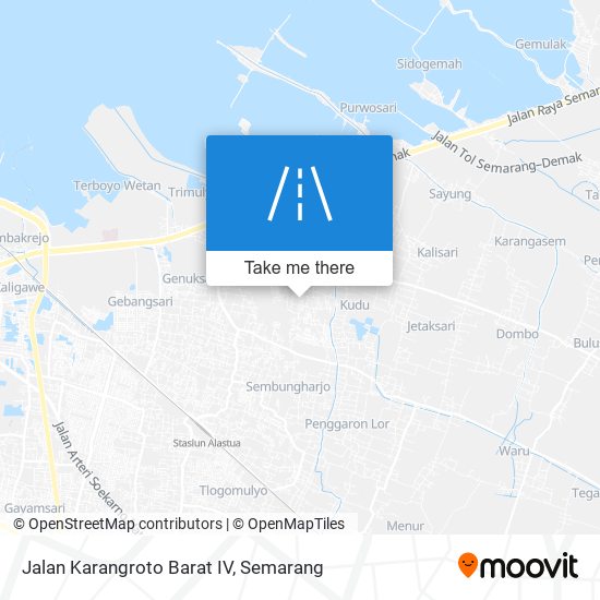 Jalan Karangroto Barat IV map