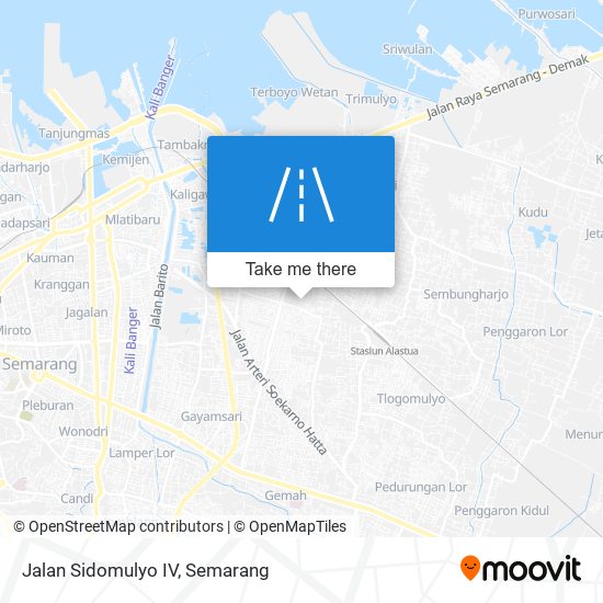 Jalan Sidomulyo IV map