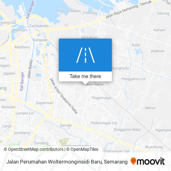 Jalan Perumahan Woltermonginsidi Baru map