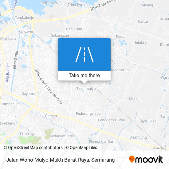 Jalan Wono Mulyo Mukti Barat Raya map