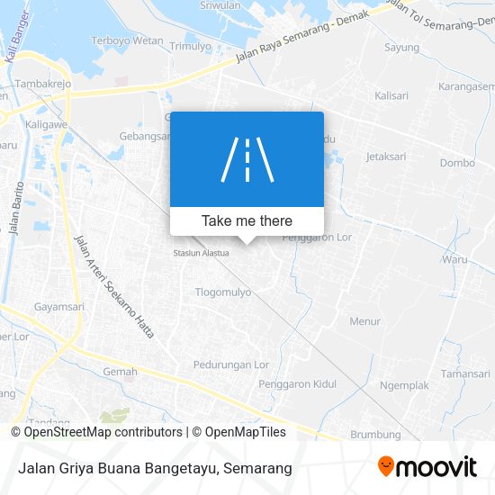 Jalan Griya Buana Bangetayu map
