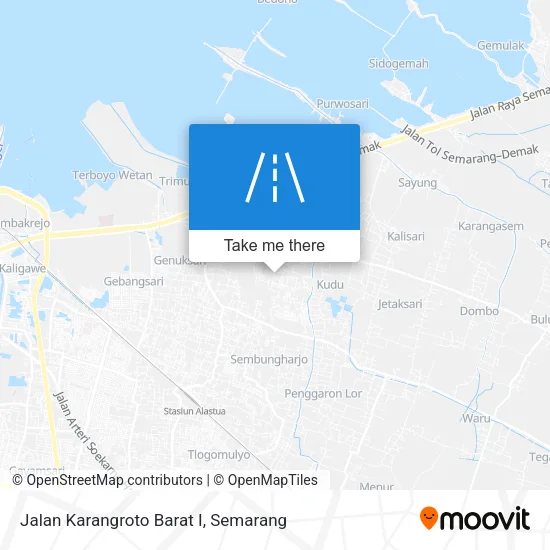 Jalan Karangroto Barat I map