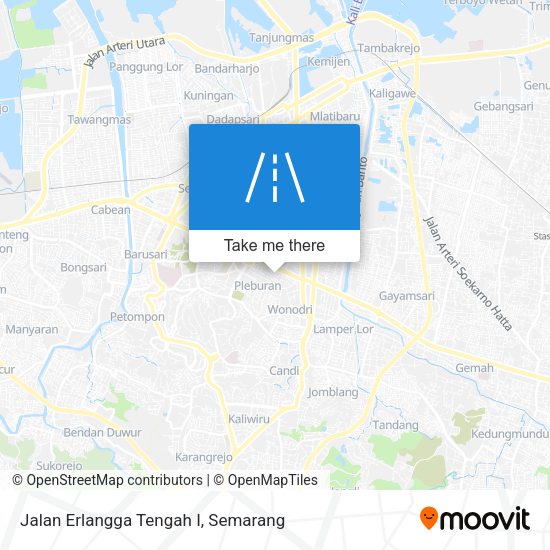 Jalan Erlangga Tengah I map