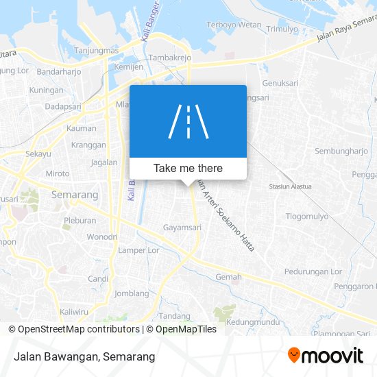 Jalan Bawangan map