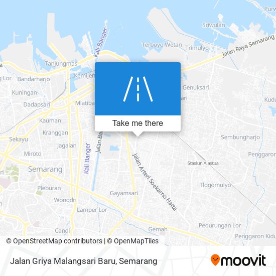 Jalan Griya Malangsari Baru map