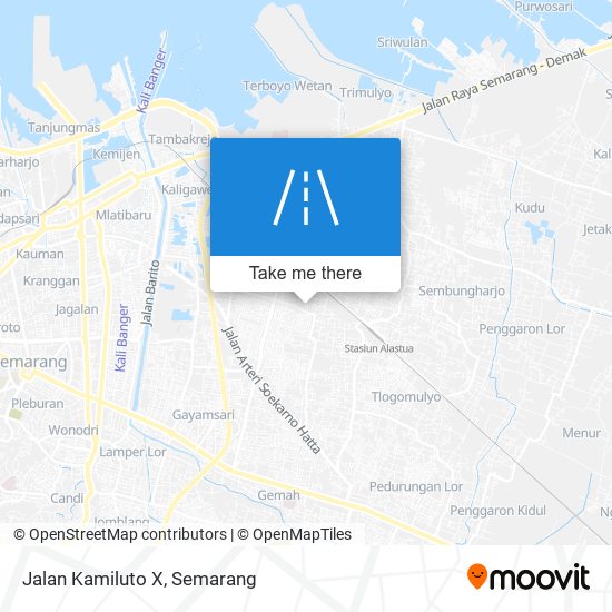 Jalan Kamiluto X map