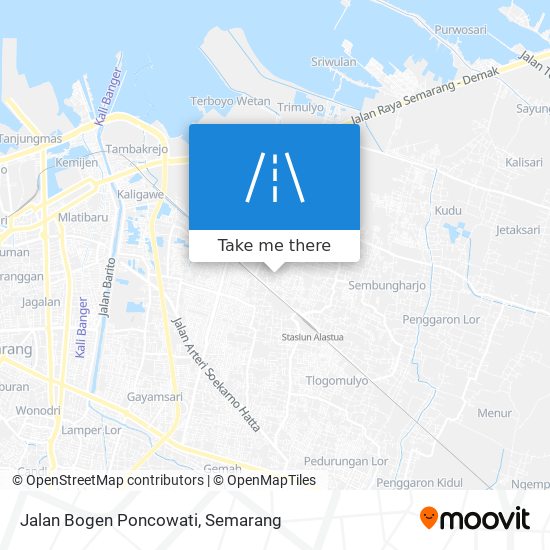 Jalan Bogen Poncowati map