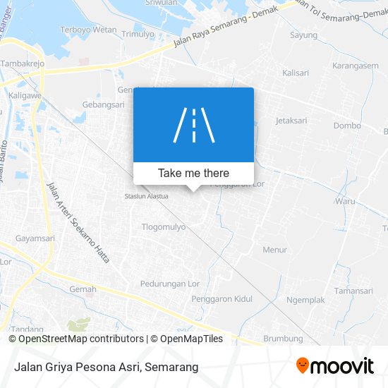 Jalan Griya Pesona Asri map