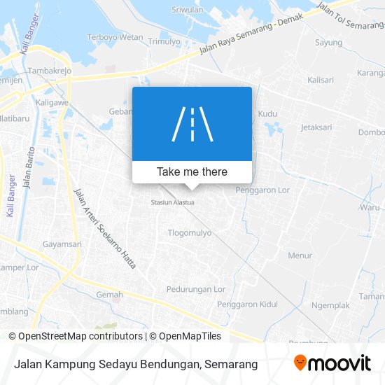 Jalan Kampung Sedayu Bendungan map