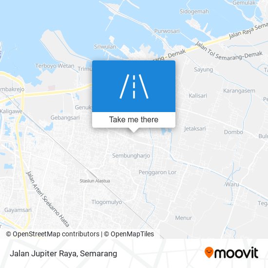 Jalan Jupiter Raya map