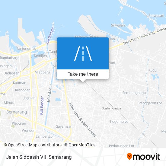 Jalan Sidoasih VII map