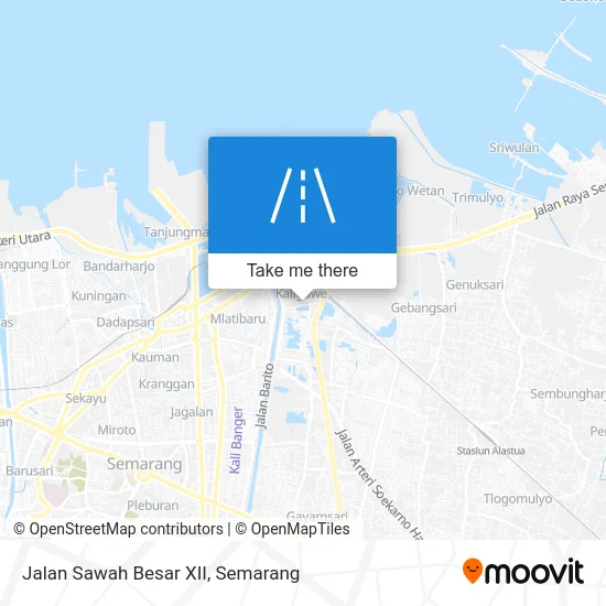 Jalan Sawah Besar XII map