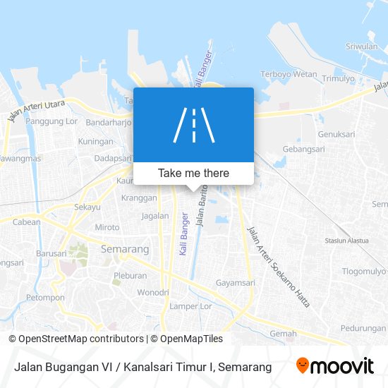 Jalan Bugangan VI / Kanalsari Timur I map