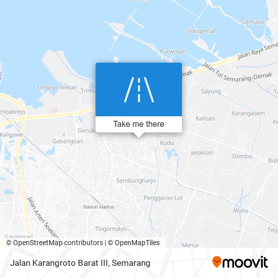 Jalan Karangroto Barat III map
