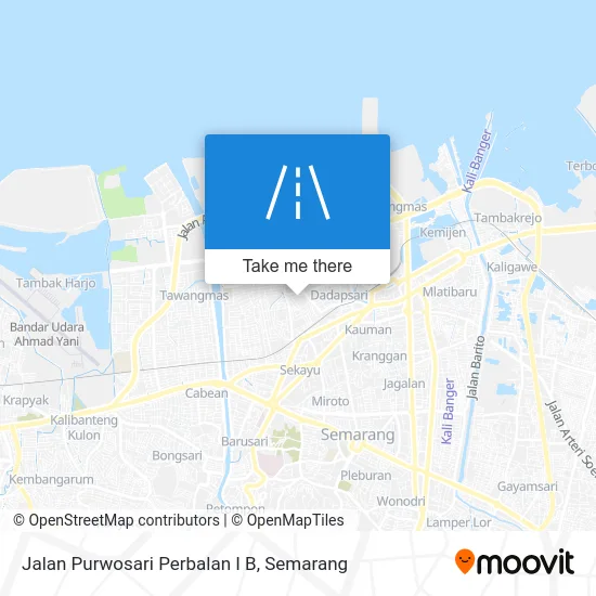 Jalan Purwosari Perbalan I B map