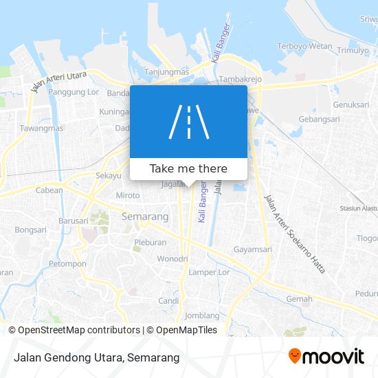 Jalan Gendong Utara map