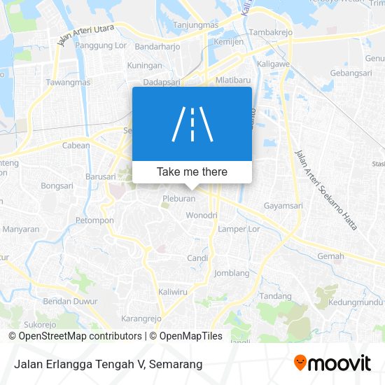 Jalan Erlangga Tengah V map