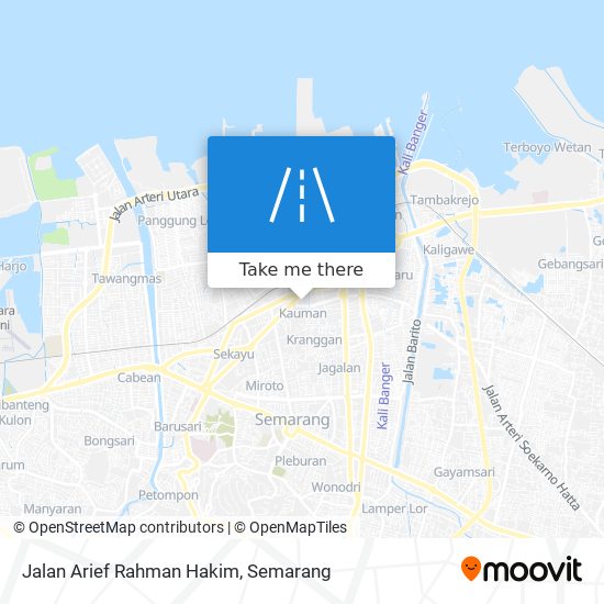 Jalan Arief Rahman Hakim map
