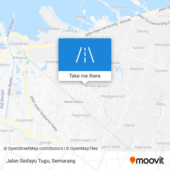 Jalan Sedayu Tugu map