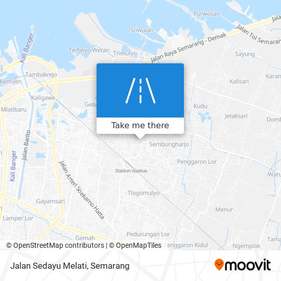 Jalan Sedayu Melati map