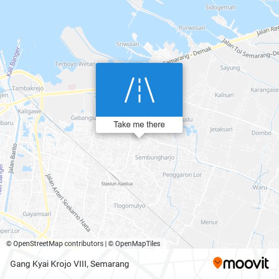 Gang Kyai Krojo VIII map