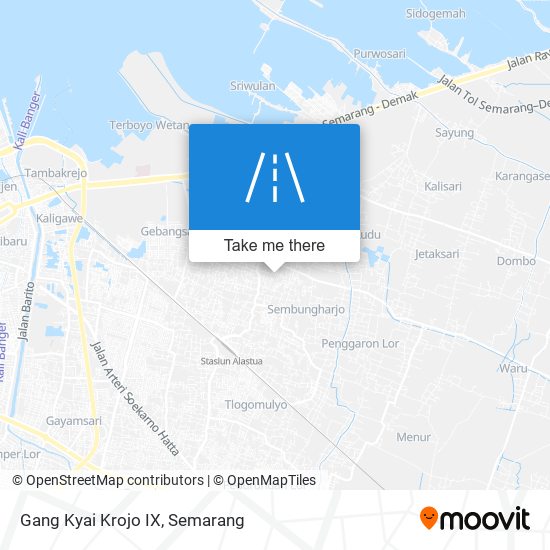 Gang Kyai Krojo IX map