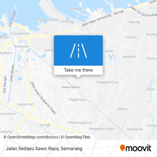 Jalan Sedayu Sawo Raya map