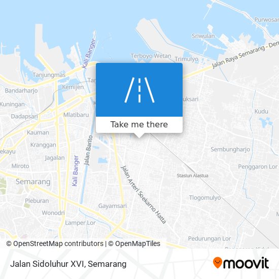 Jalan Sidoluhur XVI map