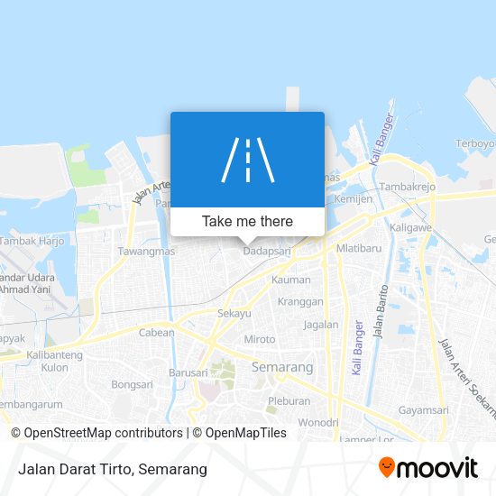 Jalan Darat Tirto map