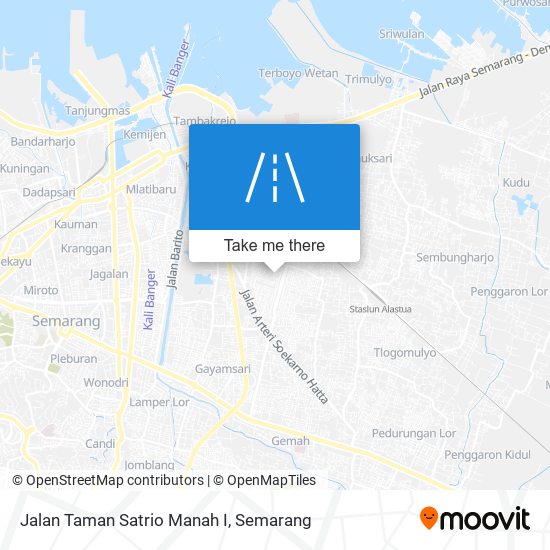 Jalan Taman Satrio Manah I map