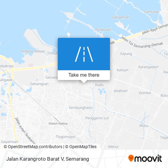 Jalan Karangroto Barat V map