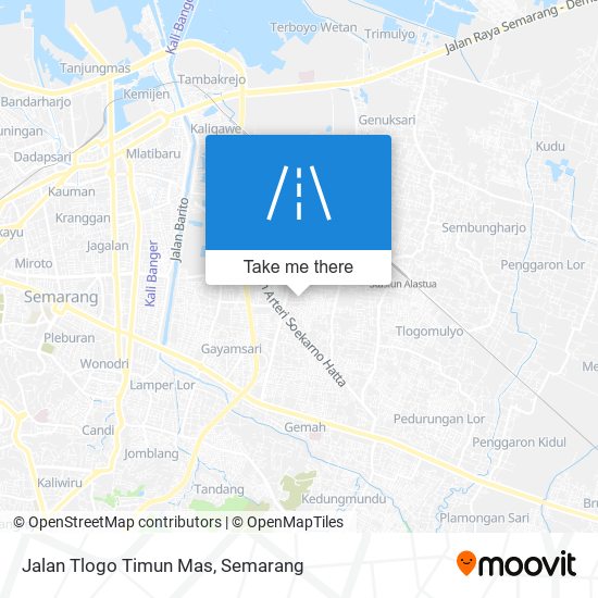 Jalan Tlogo Timun Mas map