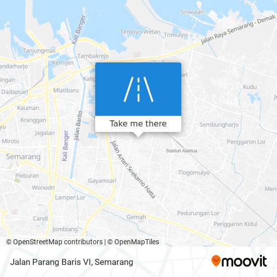 Jalan Parang Baris VI map