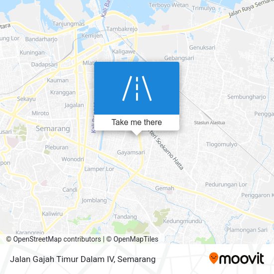 Jalan Gajah Timur Dalam IV map