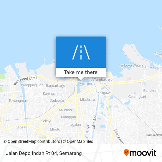 Jalan Depo Indah Rt 04 map