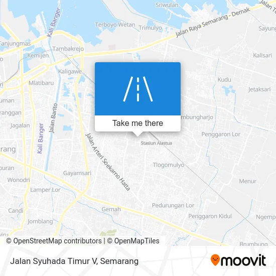 Jalan Syuhada Timur V map