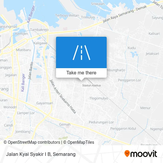 Jalan Kyai Syakir I B map