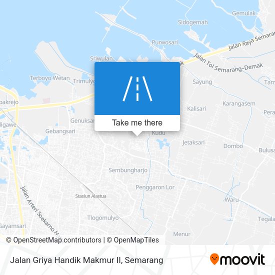 Jalan Griya Handik Makmur II map
