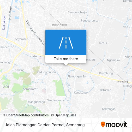 Jalan Plamongan Garden Permai map