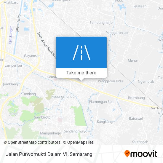 Jalan Purwomukti Dalam VI map