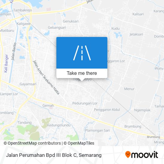 Jalan Perumahan Bpd III Blok C map