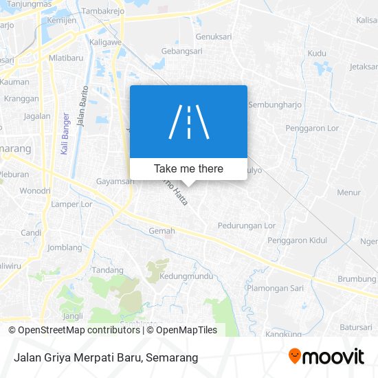 Jalan Griya Merpati Baru map