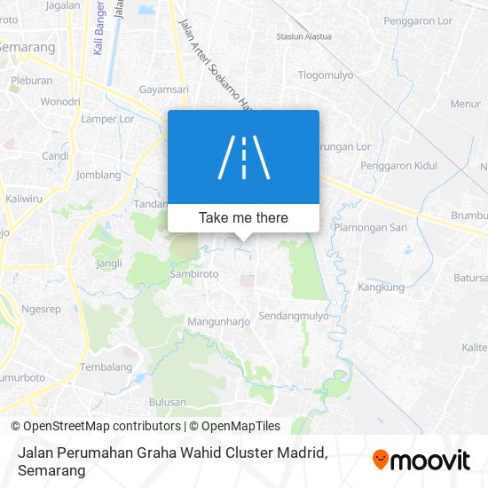 Jalan Perumahan Graha Wahid Cluster Madrid map