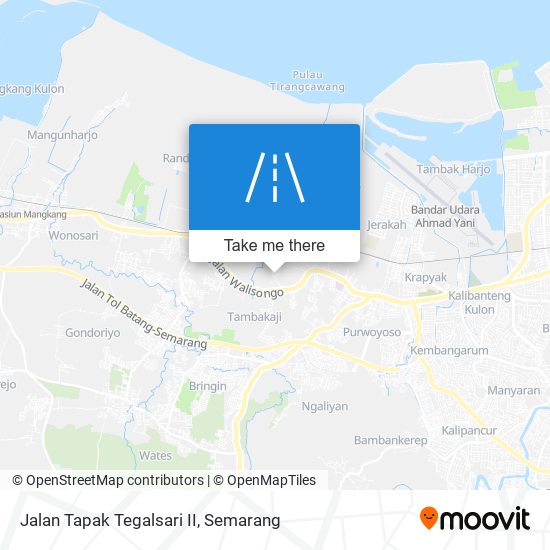 Jalan Tapak Tegalsari II map