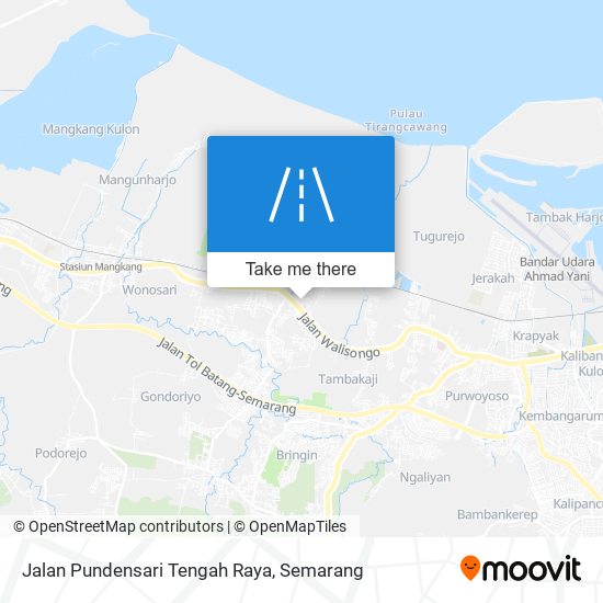 Jalan Pundensari Tengah Raya map